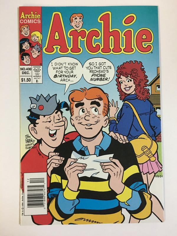 ARCHIE  (1942-     )430 VF-NM  Dec 1994 COMICS BOOK 