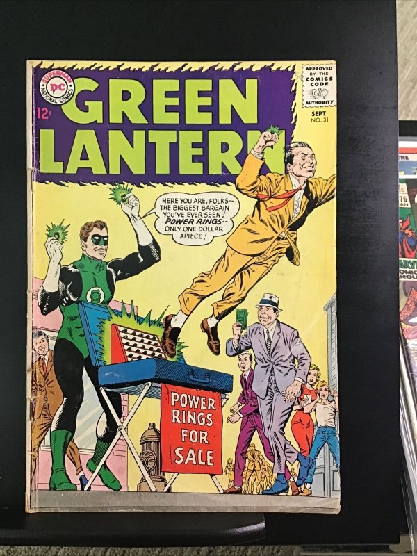 Green Lantern 31 Kane/Murphy Anderson cover! 1st app Grolls! 1964 DC Comics G307