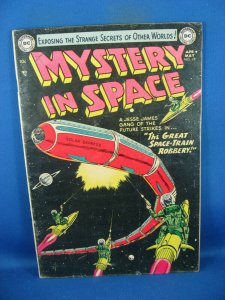 MYSTERY IN SPACE 19 VG F 1954 DC VIRGIL FINLAY