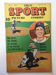 True Sport Picture Stories #409 VG Condition! Centerfold detached top staple