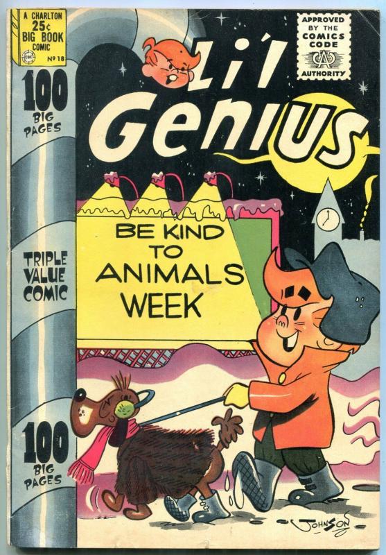 Li'l Genius #198 1958- Charlton Giant size issue- Silver Age Humor VG/F