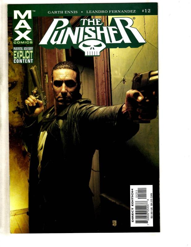 Lot Of 10 Punisher Marvel Comic Books # 1 2 5 8 9 10 11 12 13 14 Defenders CR35