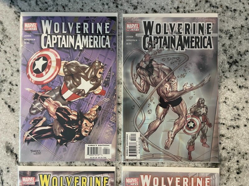 Wolverine Captain America Complete Marvel COmics LTD Series # 1 2 3 4 NM CM16 