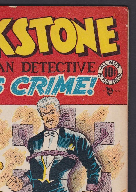 Blackstone the Magician Detective Fights Crime 1 EC Comics 1947 VG 