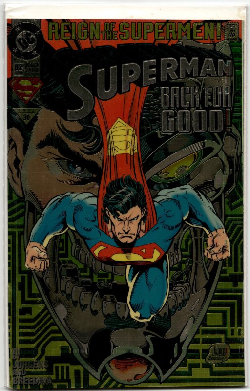 Superman #82 Chromium Cover (1993) Superman