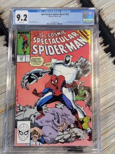 CGC 9.2 Spectacular Spider-man #160 Comic Book 1990 Buscema Villian Apperances