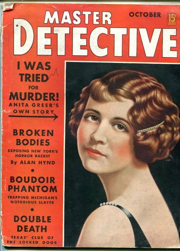 MASTER DETECTIVE-OCT 1938-G/VG-HARD BOILED-SPICY-MURDER-RAPE-POISON G/VG