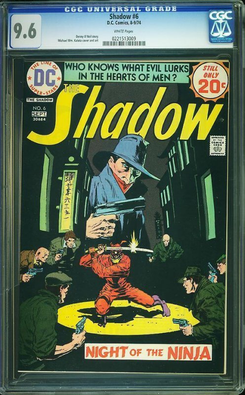Shadow #6 (1974) CGC 9.6 NM+