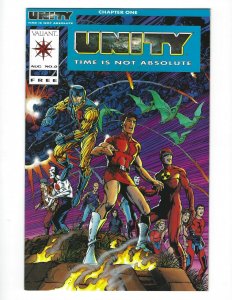 Unity 0 and 1 Valiant Comics 1992 Jim Shooter Barry Windsor Smith. 9.4 NM