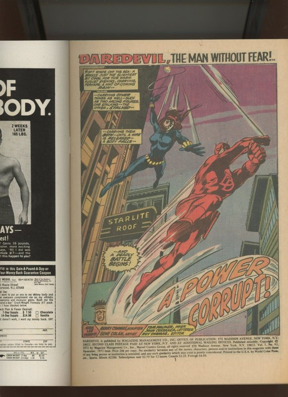 (1972) Daredevil #93: BRONZE AGE! WE COMBINE SHIPPING! (9.0/9.2)