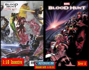 BLOOD HUNT #2 CVR A + 1:10 DELL'OTTO CONN VAR MARVEL SET PRESALE PROSHIPS 5/22