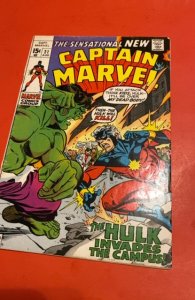 Captain Marvel #21 (1970) Vs the Hulk
