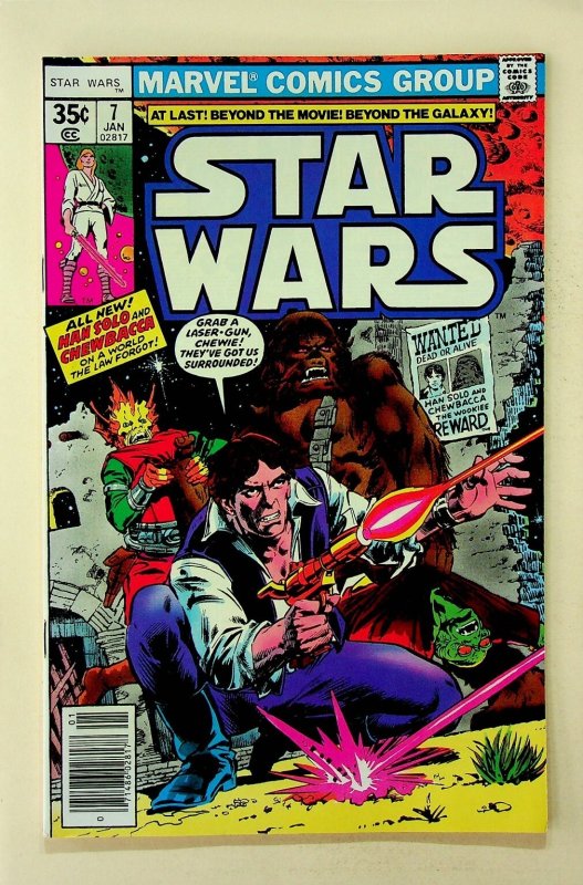 Star Wars #7 Marvel Comics Newsstand Han Solo Chewbacca Bronze Age 1978