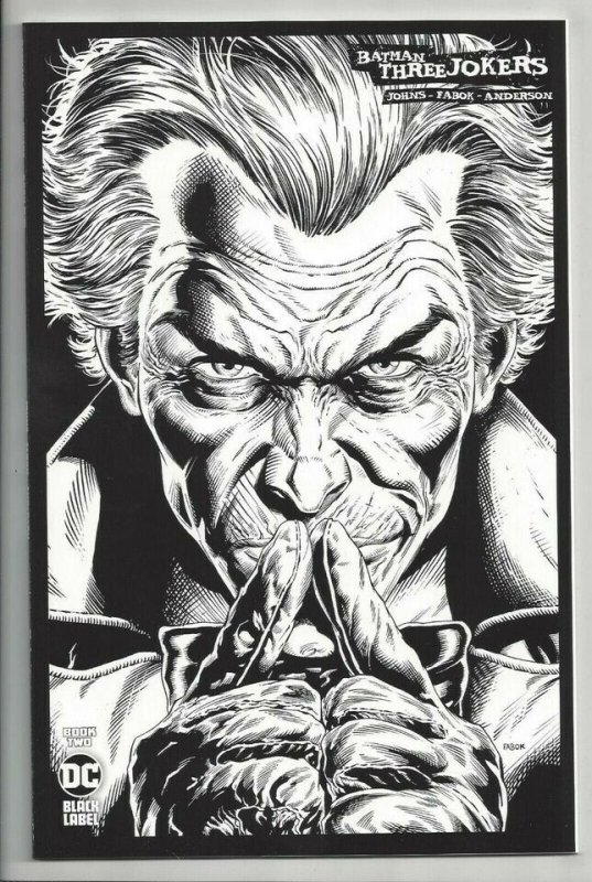 BATMAN: THREE JOKERS #2 1:100 FABOK B&W SKETCH VARIANT. NM! MUST GO!