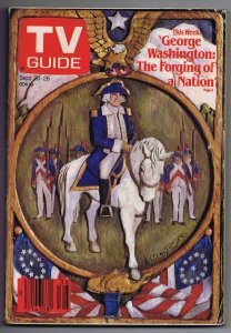 ORIGINAL Vintage September 20 1986 TV Guide No Label George Washington