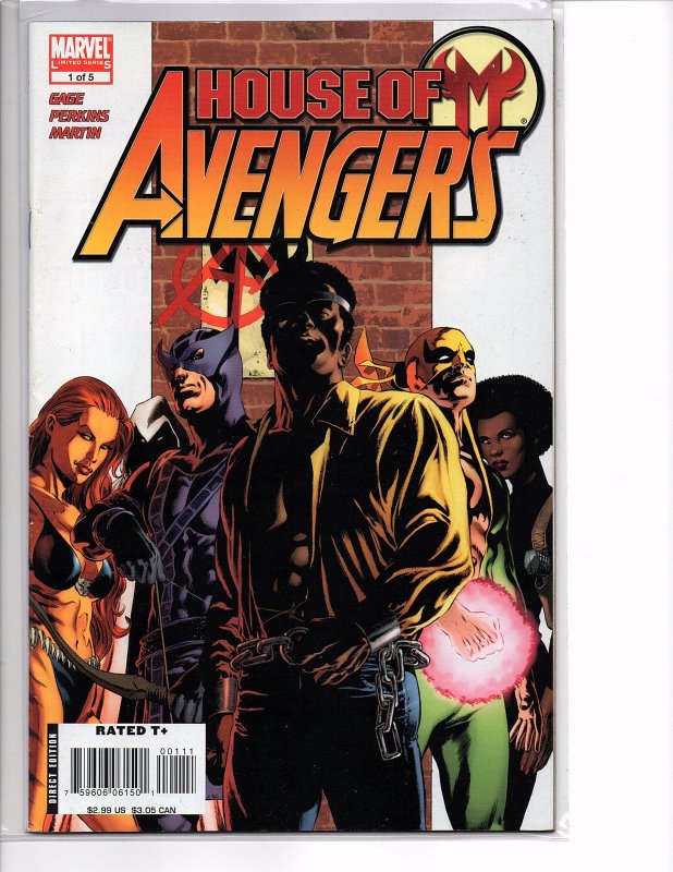 Marvel Comics House of M: Avengers #1 Luke Cage; Iron Fist; Hawkeye; Tigra