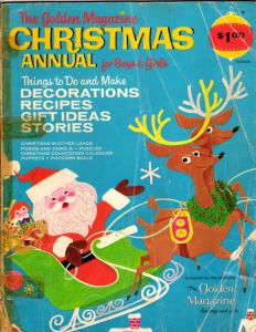 The Golden Magazine Christmas Annual For Boys & Girls 1967 Santa Reindeer DK2