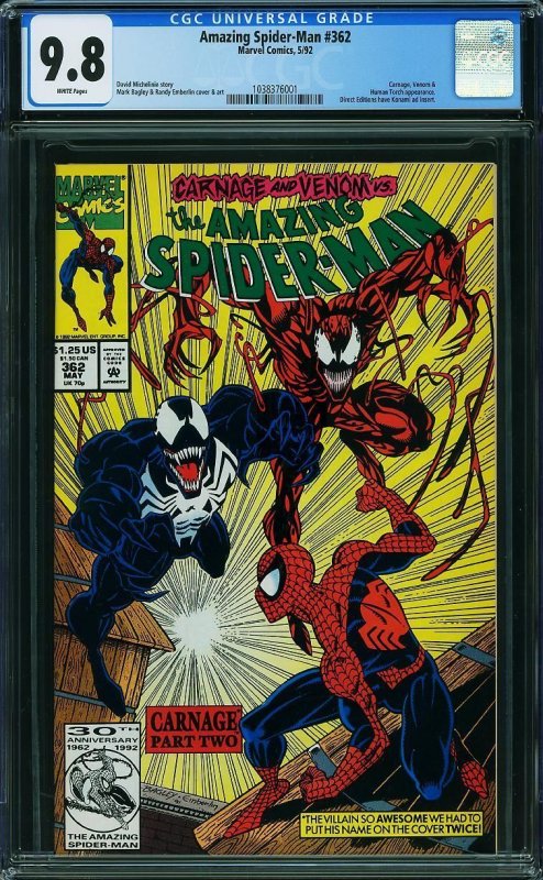 AMAZING SPIDER-MAN (1991-1992) CGC SET