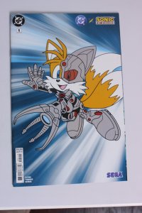 DC X Sonic the Hedgehog #1 5TH Printing Tails Cyborg Cover NM
