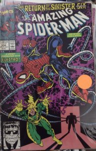 Amazing Spider-Man  # 334 1990 MARVEL DISNEY erik larsen SINISTER SIX DOC OCK 