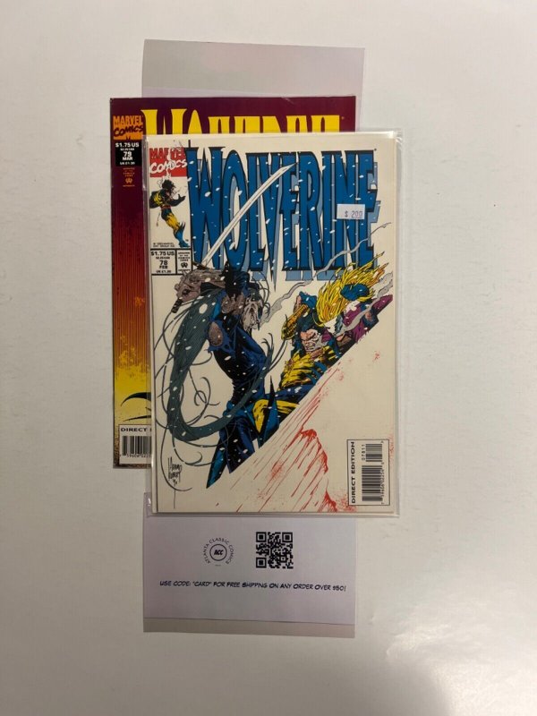 2 Wolverine Marvel Comic Books # 78 79 Avengers Spiderman Hulk Thor 34 SM5