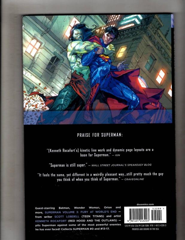 FURY AT WORLD'S END Vol # 3 Superman DC Comics Hardcover Book Graphic Novel J350