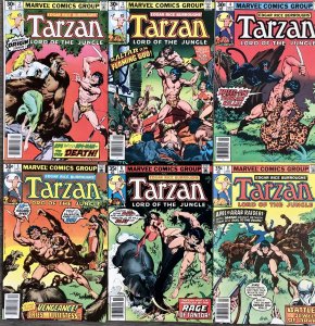 Tarzan Lord of the Jungle #2,3,4,5,6,8 (1977) Marvel Comics 