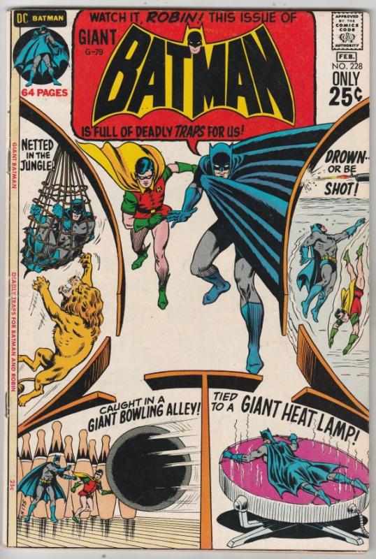 Batman #228 (Feb-71) VF+ High-Grade Batman, Robin the Boy Wonder