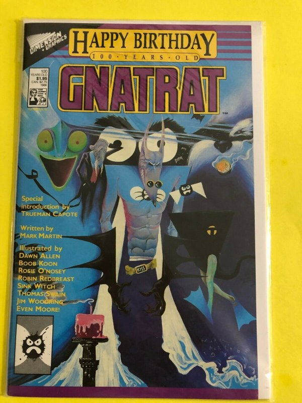 HAPPY BIRTHDAY 100 YEARS OLD GNAT RAT 1986 DIMENSION GRAPHICS  / UNREAD /NM+