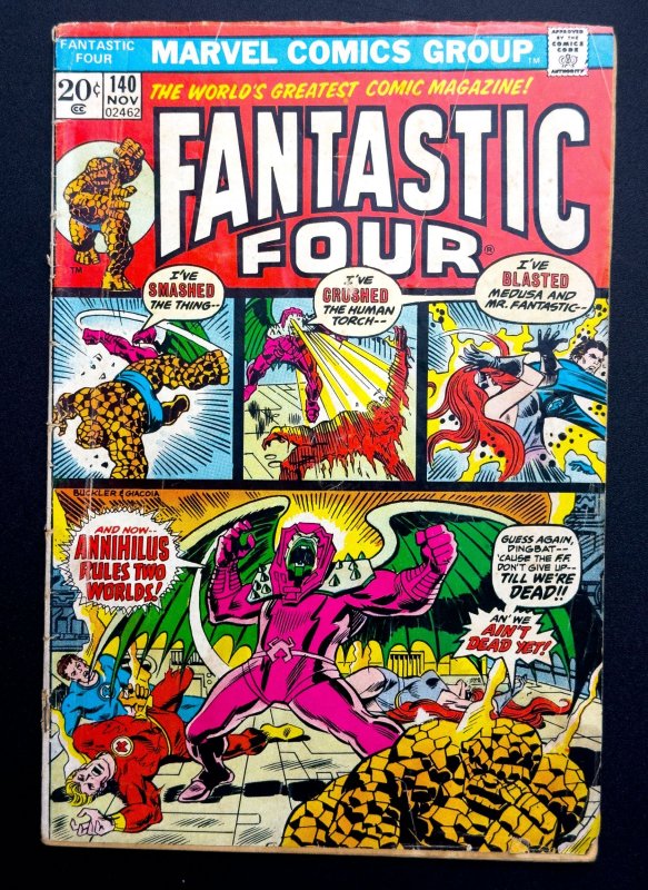 Fantastic Four #140 (1973) [Key] Origin of Annihilus - VG/FN