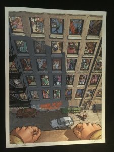 HARD LOOKS Print by Geof Darrow, Signed by Andrew Vachss and Geof Darrow