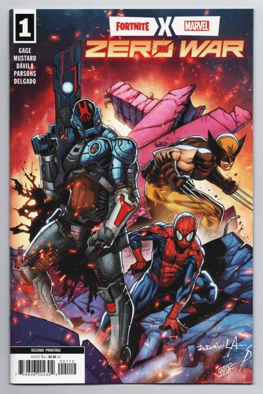 Fortnite X Marvel Zero War #1 Davila 2nd Print Variant (2022) NM 