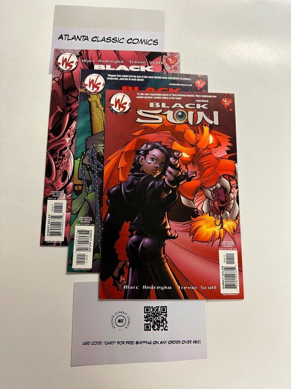 3 Black Sun Wild Storm Comics # 4 5 6  119 CT6