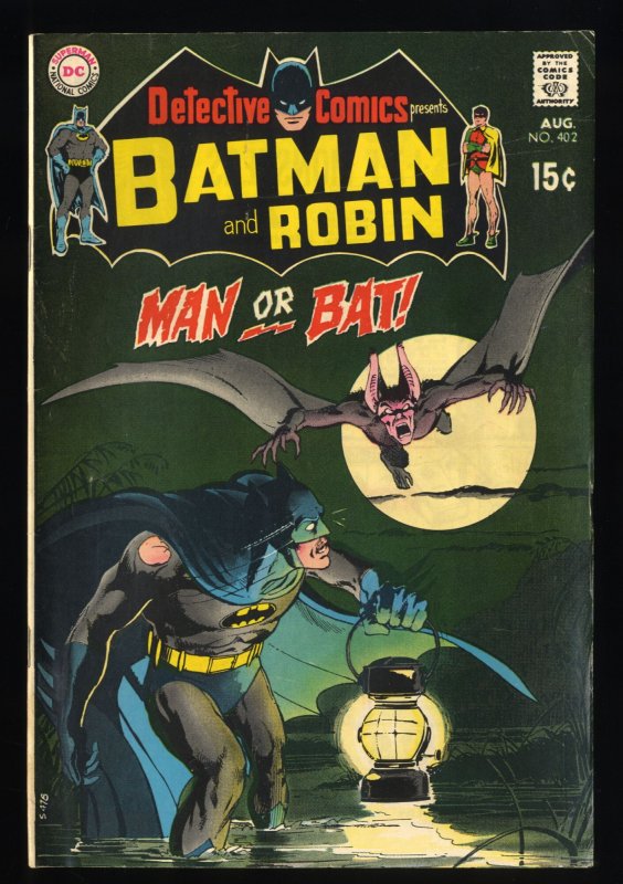 Detective Comics #402 FN 6.0 Batman 2nd Appearance Man-Bat!