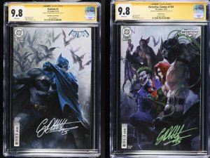 BATMAN #1  & DETECTIVE COMICS #1101 SET SIGNED GABRIELE DELL'OTTO CGC SS 9.8 NM