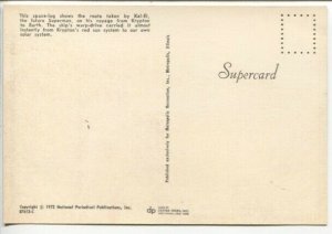 Origin of Superman Post Card 1972-Kal-El's flight from Kryptom-VF/NM