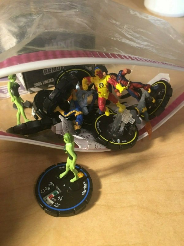 Lot of 60 INFINITY and ARMOR WARS Heroclix Dial Figures Cyclops Human Torch MFT4