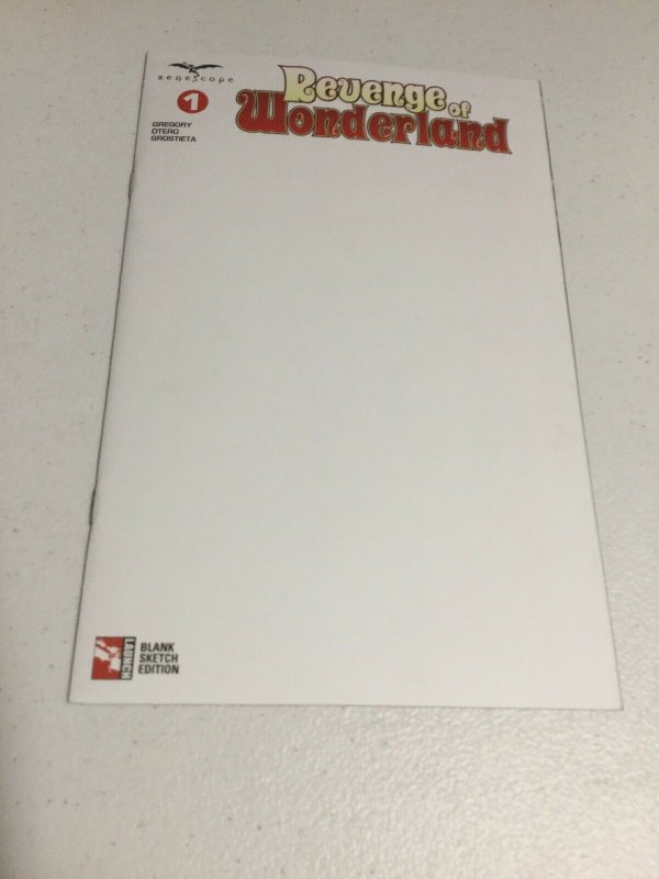 Revenge Of Wonderland 1 Blank Sketch Cover Edition Nm Near Mint Zenescope