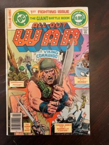 All-Out War #1 (1979) - Broze Age Key! High Grade !