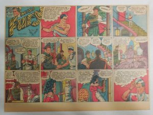 Miss Fury Sunday by Tarpe Mills from 9/12/1943 Size: 11 x 15  Very Rare Year #3