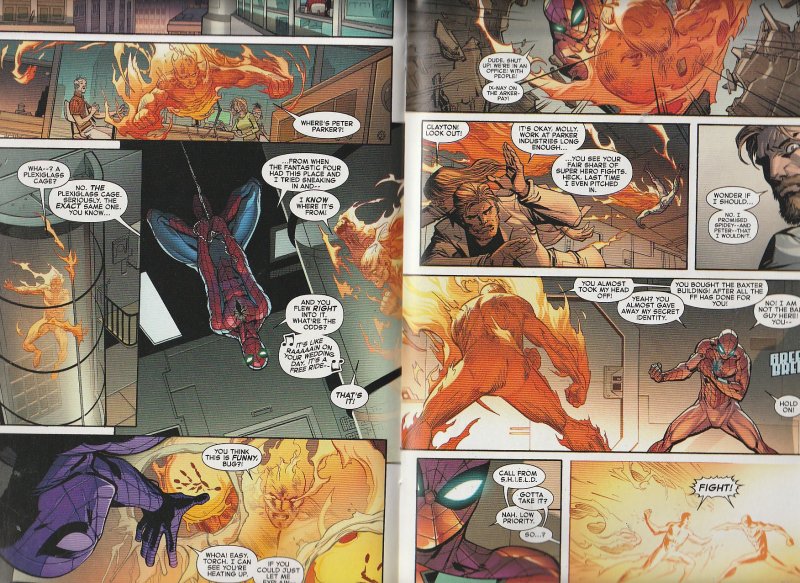 Amazing Spider Man (Vol.3)# 3 Human Torch appearance