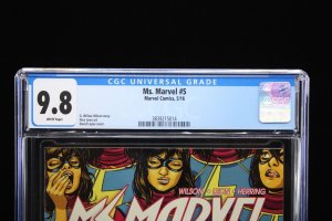 Ms. Marvel #5 - David Lopez Cover / Nico Leon Art (CGC 9.8) 2016