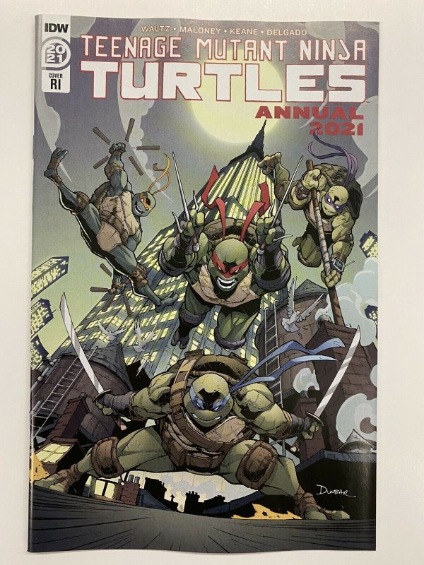 TMNT Teenage Mutant Ninja Turtles Annual 2021 1:10 RI Dunbar Variant Cover IDW