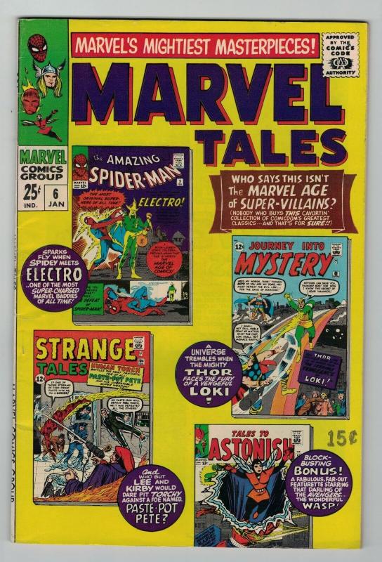 MARVEL TALES 6 VG-F JANUARY 1967