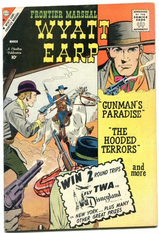 Wyatt Earp Comics #29 1960- Charlton Western- Hooded Terrors F/VF