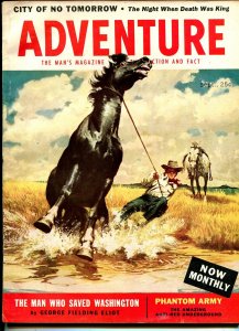 Adventure 9/1955-Popular-Custer-Nick Eggenhofer-Irish McCalla-pulp fiction-VG