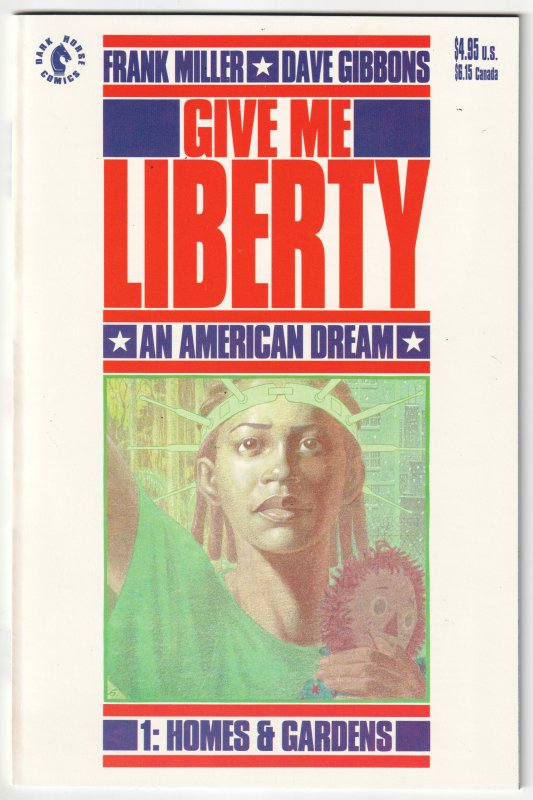 Give Me Liberty #1, 2, 3, 4 (1991) COMPLETE SET! Frank Miller and Dave Gibbons!