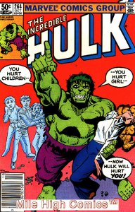 HULK  (1962 Series) (#1-6, #102-474, #600-635)(INCREDIB #264 NEWSSTAND Very Fine