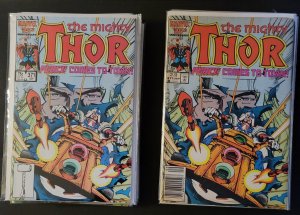 Thor Comic Book Lot of 2 (Direct & Newstand) #371 