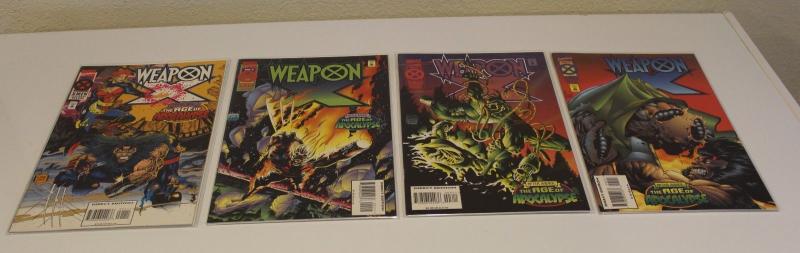 MARVEL SET of 4- X-men Age of Apocalypse WEAPON X #1,2,3,4 (1-4) F/VF (SIC534) 